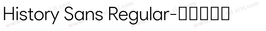 History Sans Regular字体转换